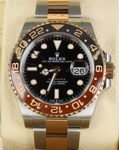 rolex gmt rootbeer rose gold|rolex root beer retail price.